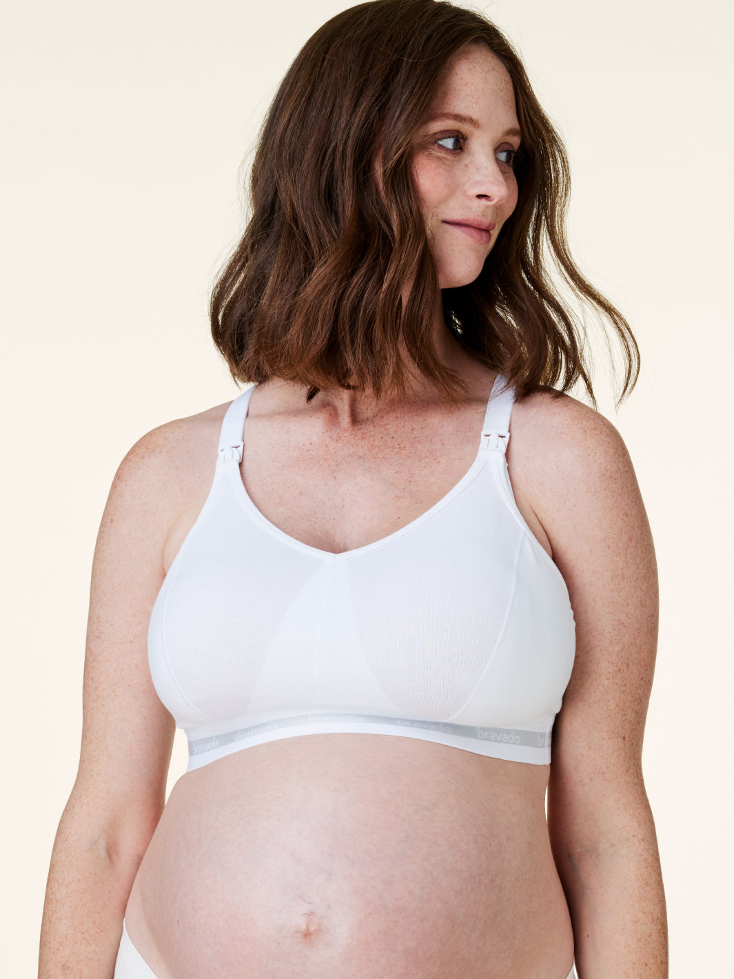 Bravado! Designs Intrigue Balconette Maternity & Nursing Bra, Pearl, Medium  Full Cup