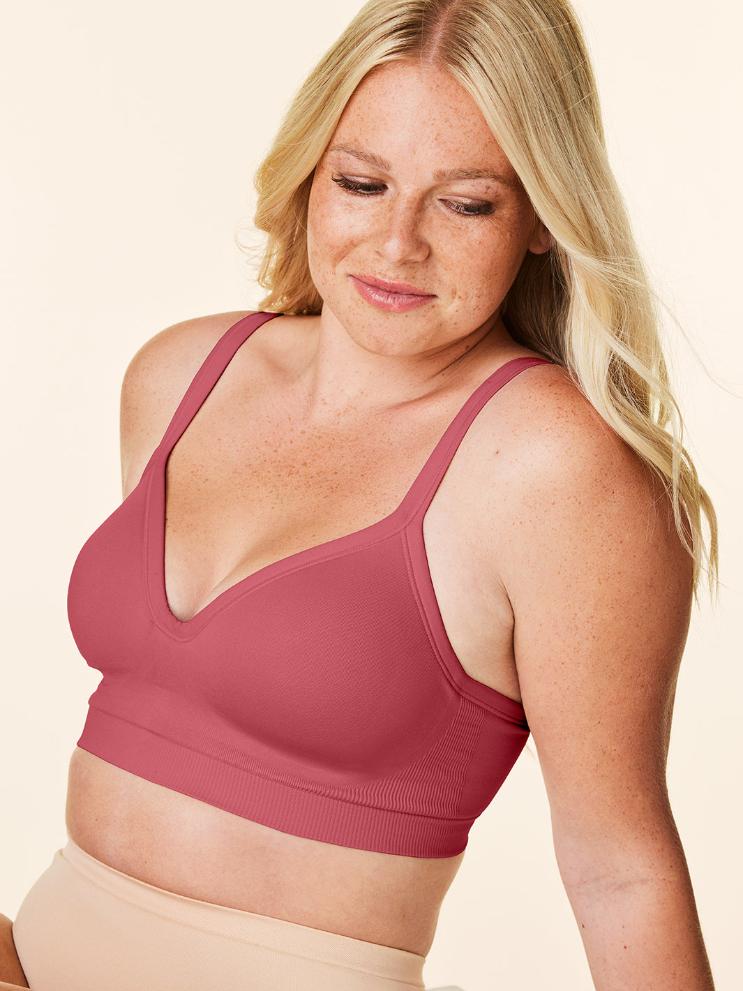 A bis C Kleine Brüste Push-up gepolsterte BHs, nahtlose kabellose T-Shirt-BHs, S