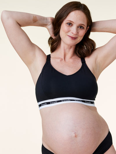 GIMMO Wirefree Women Maternity Nursing Bra Breastfeeding Bras With Sponge  Pad Pregnant Women Feeding Bra - Hook Design