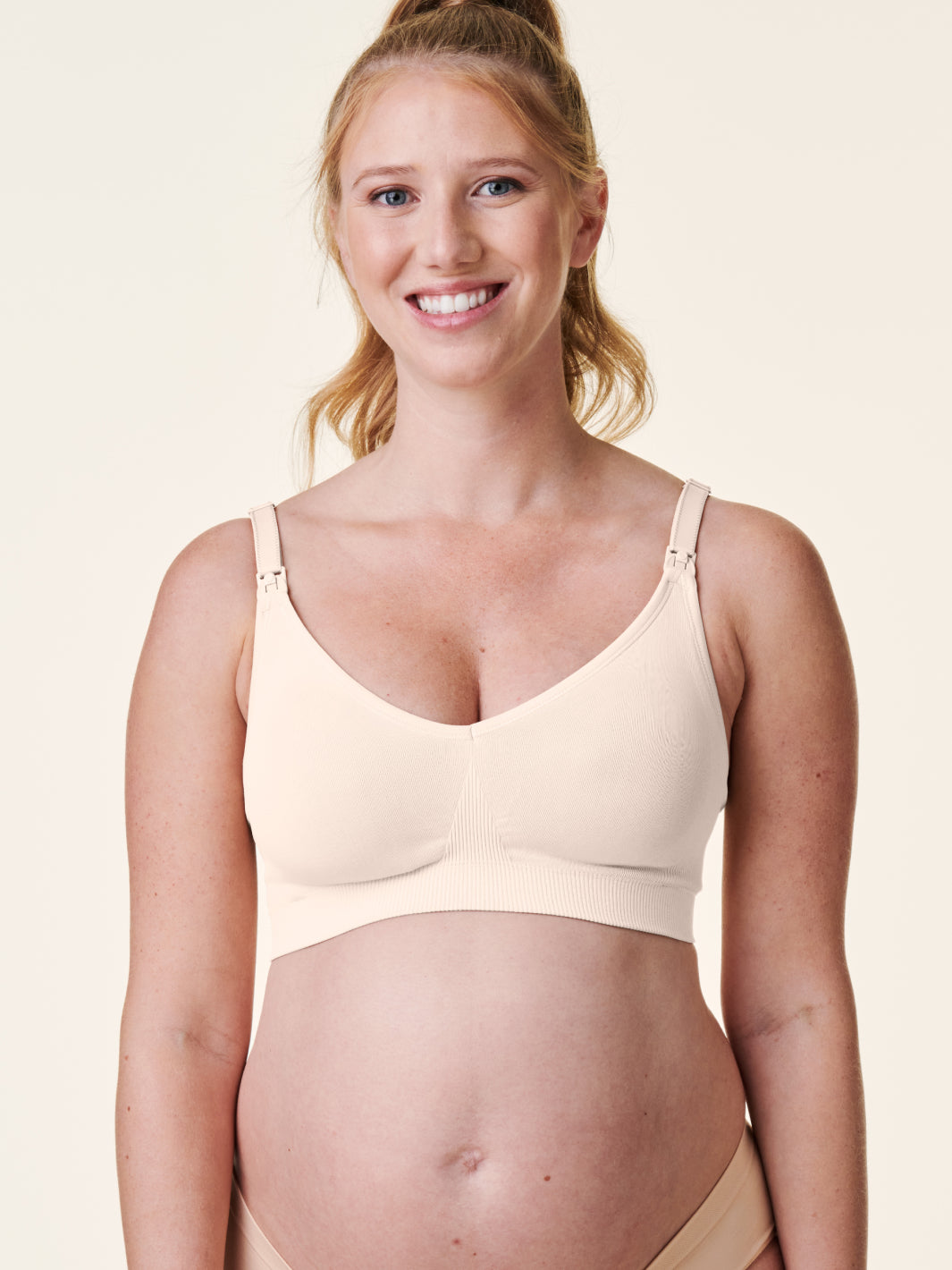 Bravado Designs Body Silk Seamless Nursing Bra for Breastfeeding, Wireless Maternity  Bra, Antique White Sustainable Fabric, Small at  Women's Clothing  store