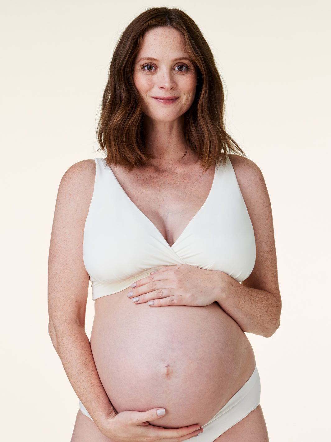 Basic Cross-Back Maternity Bra (White) – thebasicb
