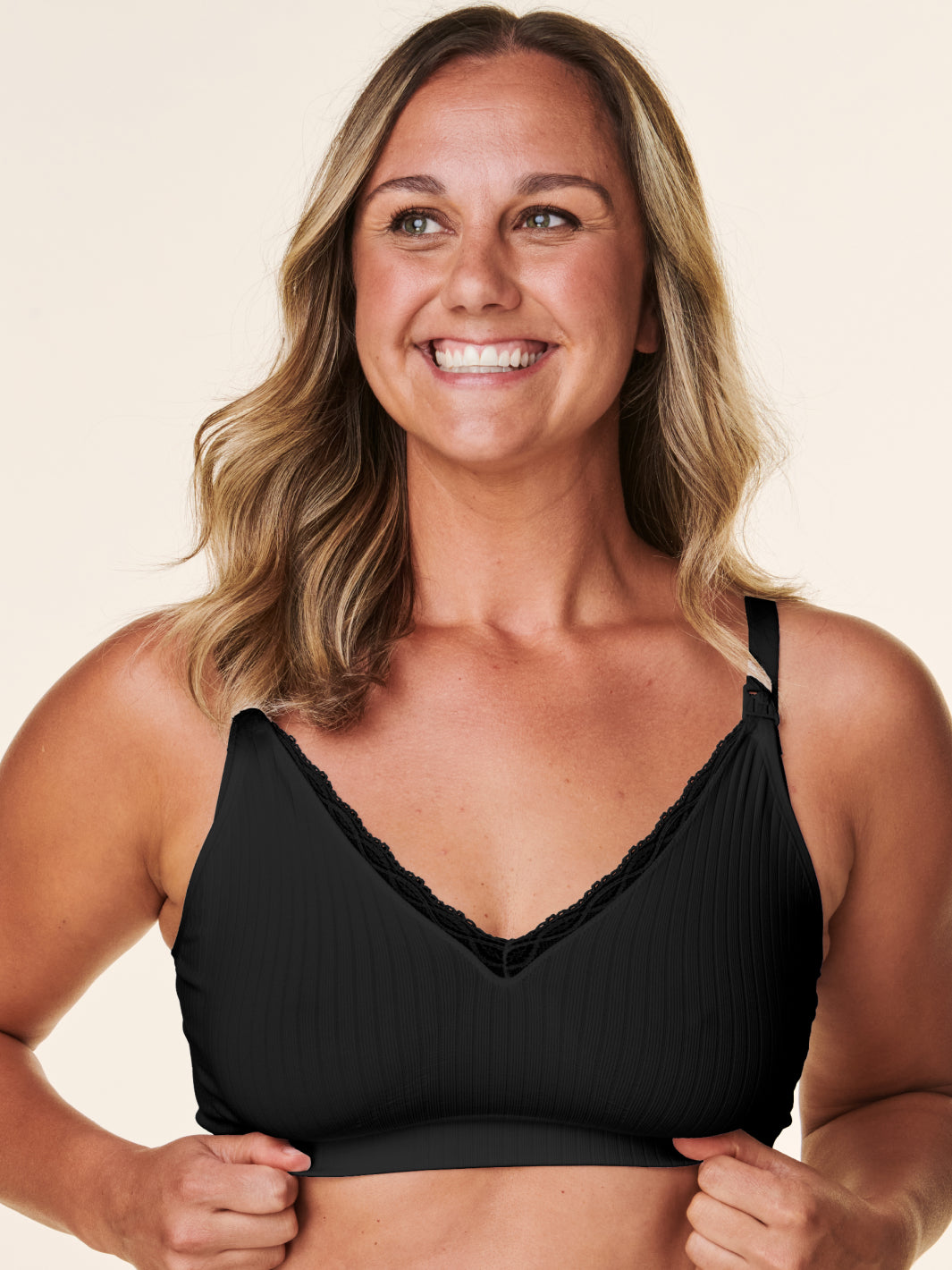 Basics Single Layer with Lace Maternity & Nursing Bra – Bravado