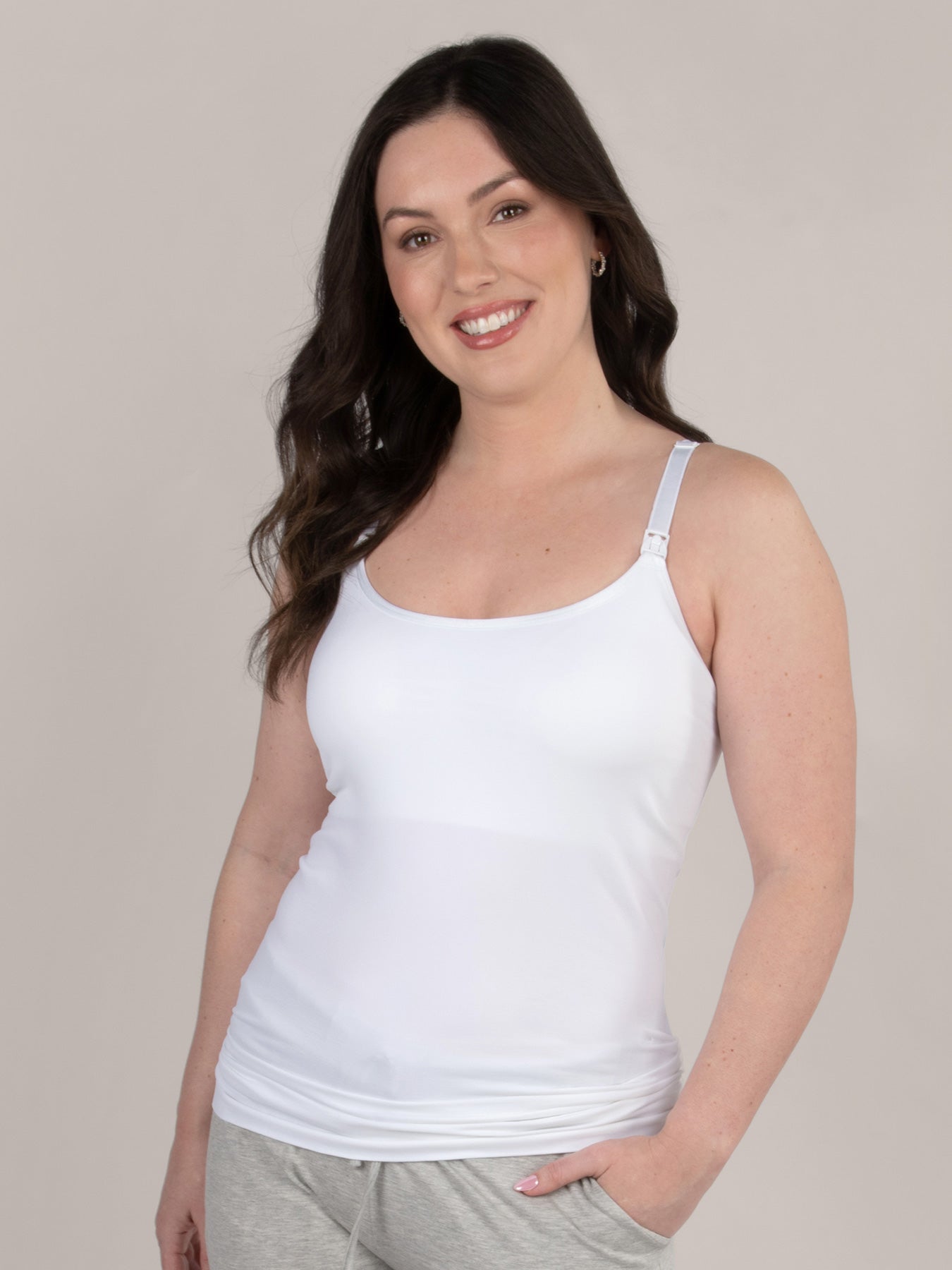 White Lace Nursing Camisole - Milk & Baby – Milk & Baby