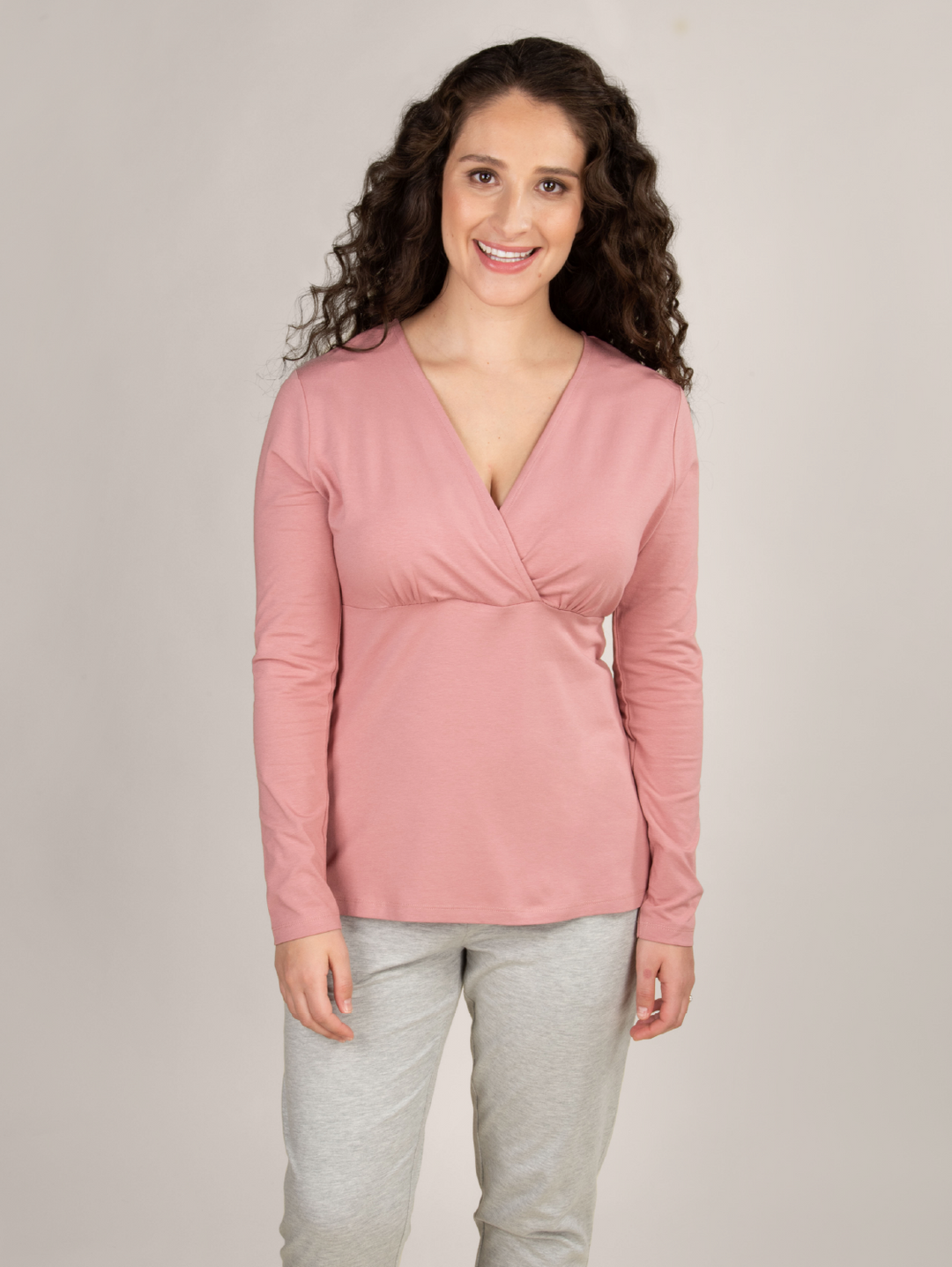 Bravado Designs Long Sleeve Nursing Top Roseclay in stock